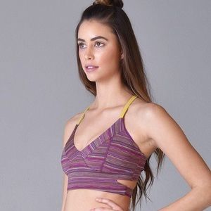 Glyder Apparel Altima Bra in Jacquard Stripe XS